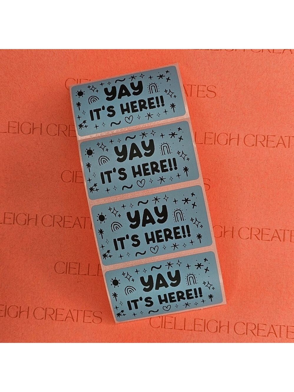 Yay It's Here Packaging Labels Stickers